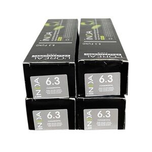 L'Oreal INOA Ammonia Free Permanent Hair Color 6.3 - Set of 4